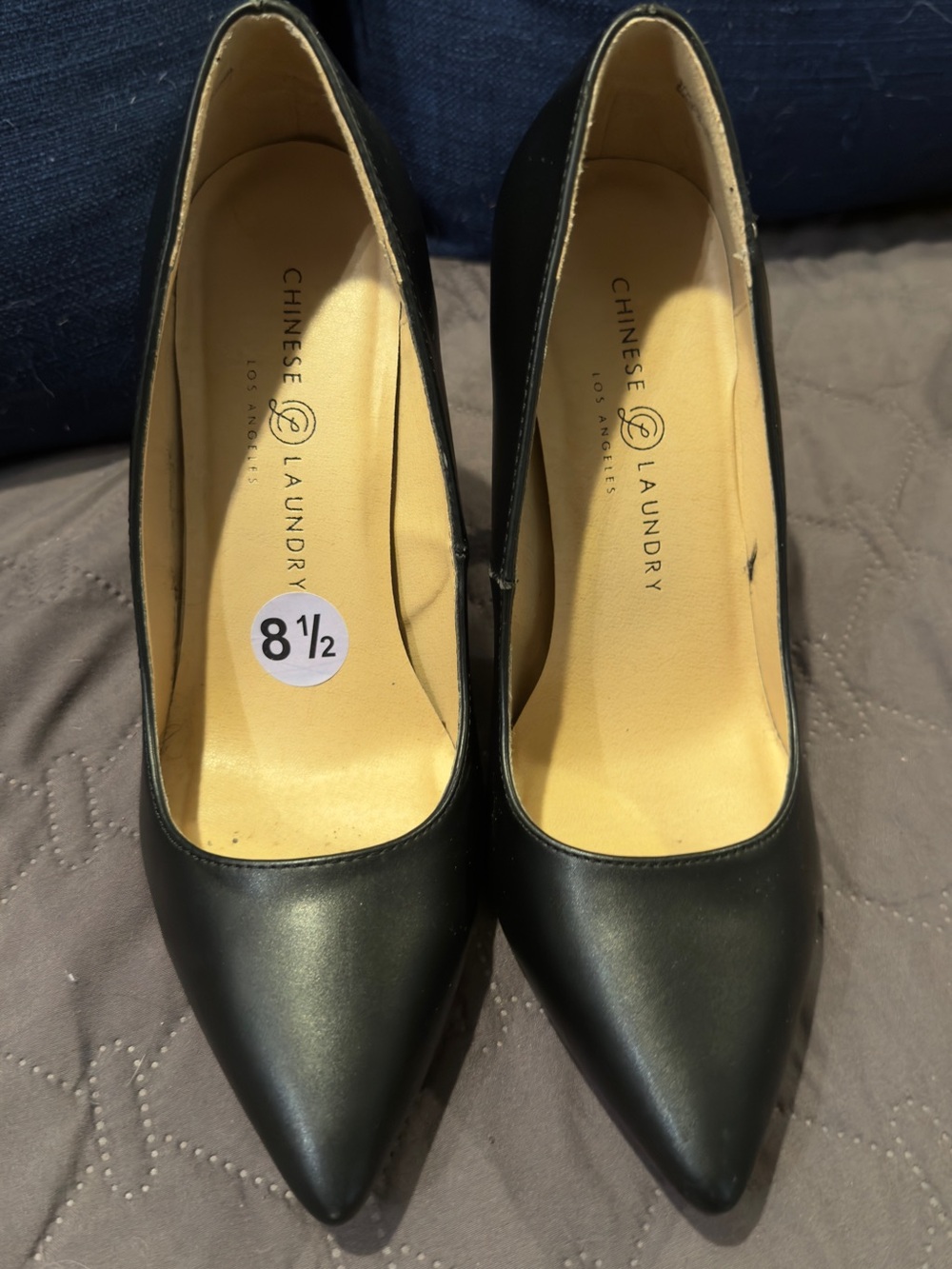 Chinese Laundry Black Pointed-Toe High Heels